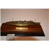 Image 2 : RMS QUEEN MARY LIMITED EDITION MODEL SHIP (IN CASE), THE METAL USED IN THIS MODEL ORIGINATED FROM TH
