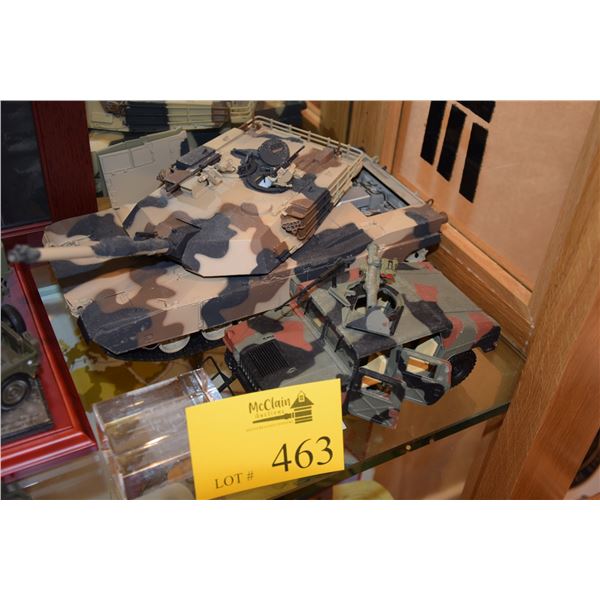 FRANKLIN MINT PRECISION MODELS, M1 A1 ABRAMS TANK, FRANKLIN MINT, HUMVEE & LASER ETCHED GLASS BLOCK 