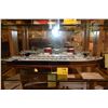 Image 1 : SS UNITED STATES SHIP MODEL (WOOD & PLANK ON FRAMED CONSTRUCTION (40" L X 4 1/2" W X 12" T)