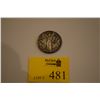 Image 1 : 1935 SS NORMANDIE SILVER MEDALLION-JEAN VERNON ART DECO STEAM FRENCH LINE (2" D, STAMPED ON THE EDGE