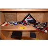 Image 1 : COLLECTION OF FLAGS:  HOLIDAY (IN PORT) ENSIGN, STARS & STRIPES & A FLAG BOX (4 PCS)