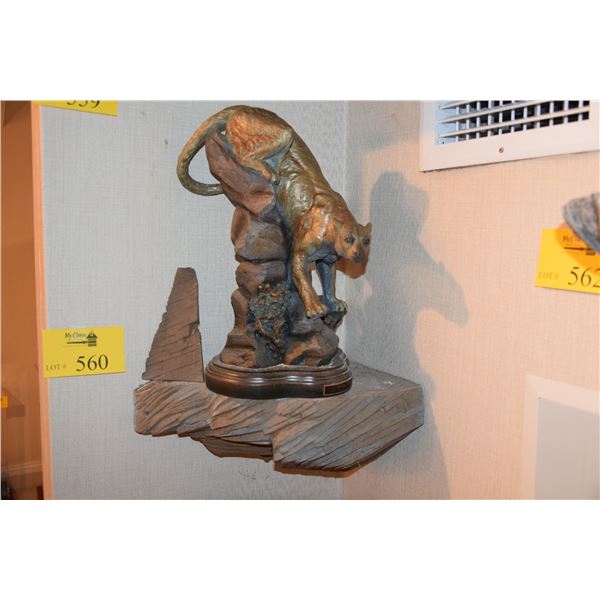 VANTAGE POINT SCULPTURE, "MOUNTAIN LION"; STEVEN HERRERO