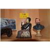 Image 2 : ANTIQUE COIN BANK BY TAMANY, CIVIL WAR RELATED BUSTS, CANNON & POSTER