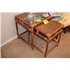 Image 2 : RATTAN NESTING TABLES (2) & RATTAN SIDE TABLES (2) (4 PCS)