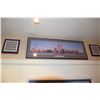 Image 2 : COLLECTION OF 9/11 MEMORABILIA: FRAMED PRINT, STAMPS, BOOKS, COASTERS & MINI MODEL OF THE TOWERS (8 