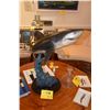 Image 1 : BRONZE SHARK SCULPTURE ON MARBLE BASE; SIGNED WYLAND (26" L X 24 1/2" H)