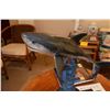 Image 2 : BRONZE SHARK SCULPTURE ON MARBLE BASE; SIGNED WYLAND (26" L X 24 1/2" H)