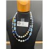 Image 1 : A Nice 1950's Glass Bead 2 Strand Necklace