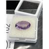 Image 2 : Natural Amethyst 7.66 ct 116.46x11.57x5.75mm Oval Cut- Loupe Clear-Brazil-Untreated