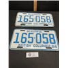 Image 1 : 1964 British Columbia Matching License Plates