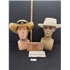 Image 1 : Vintage Shiseido Bifold Clutch with Original Box & Designer Woven Hats