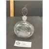 Image 2 : Etched Glass Perfume Bottle With Stopper