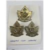 Image 2 : WWII Saksatoon Light Infantry Hat/Collar Badges