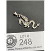 Image 2 : Heavy Quality Sterling Silver Dragon Pendant Almost 2" Long