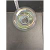 Image 2 : Kosta Boda Sweden Art Deco Clear Iridescent Candle Holder Approx 8" No Chips or Cracks