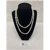 Image 1 : Natural South Sea Baroque Pearl Necklace 35" L
