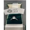 Image 1 : 10K White Gold 2ct White Sapphire Ring. Size 9.5 Nice Sparkle. Easily Resizable