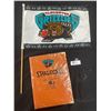 Image 1 : Vancouver Grizzlies Collectible Lot. Official Game Ball Binder and Flag