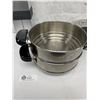 Image 2 : 2 Lagostina Stainless Steel Double Boiler Inserts and Lagostina Kettle with Espresso Holders