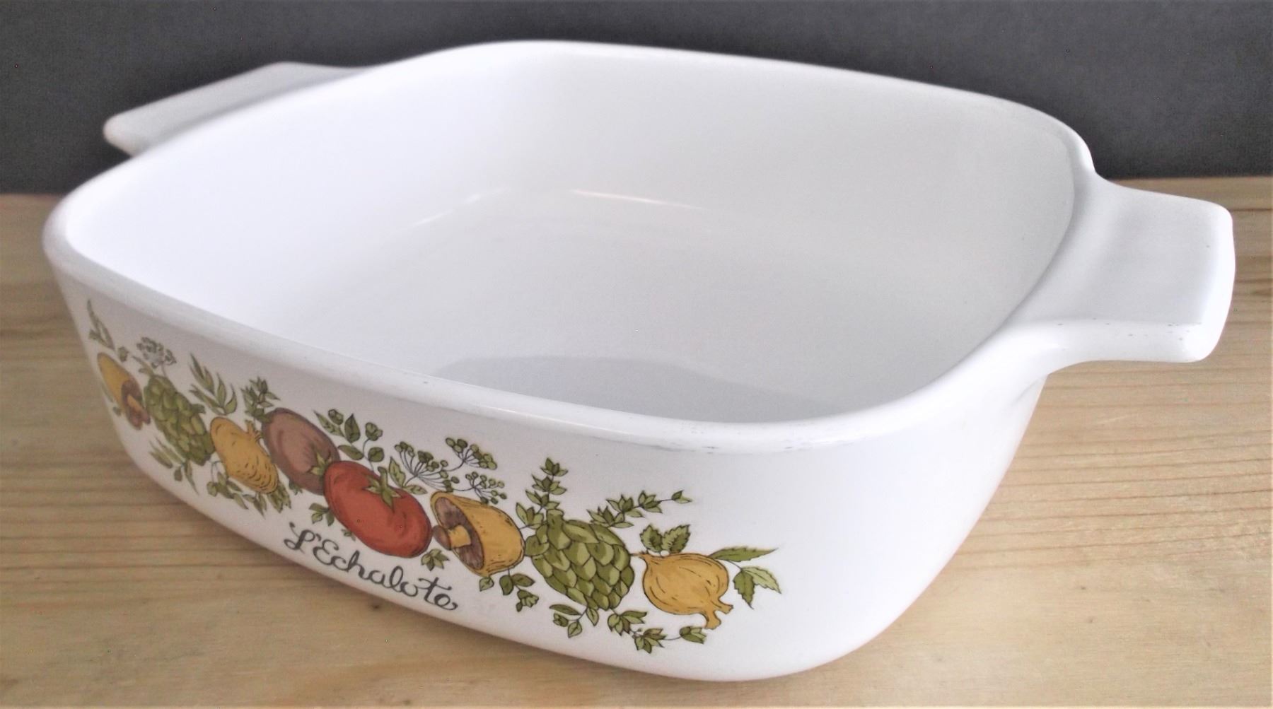 Vintage Corning Ware L’Echalote Spice of Life, Corning Ware A1B, 1