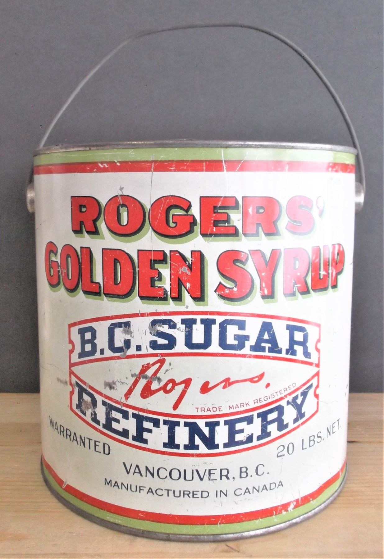 Rogers' Golden Syrup Tin with Lid 20LBS