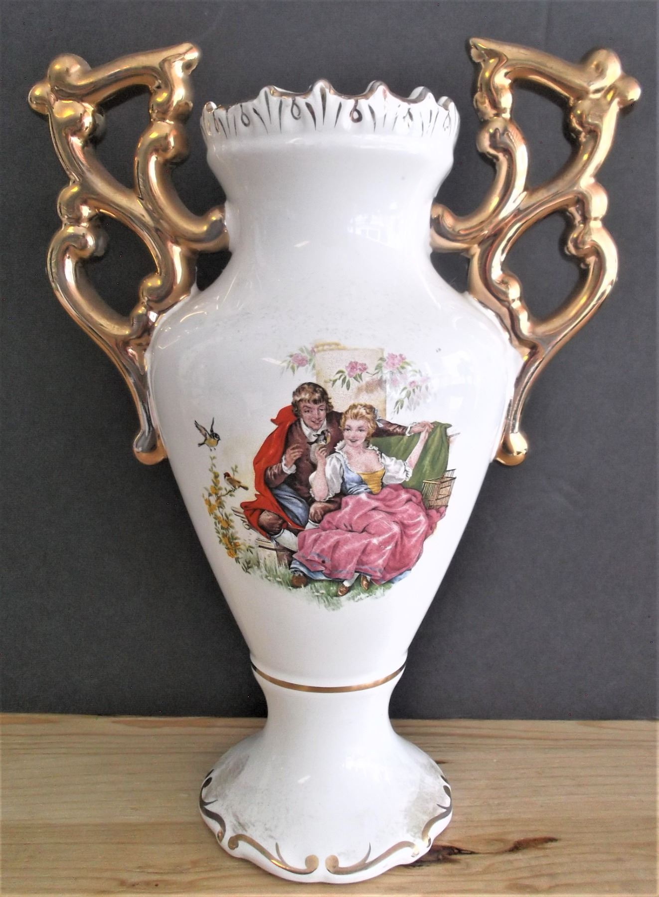 Porcelain Vase by Loucarte made in Portugal