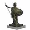 Image 5 : Roman Soldier Bronze Statue on Marble Base