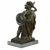 Image 6 : Roman Soldier Bronze Statue on Marble Base