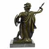Image 7 : Roman Soldier Bronze Statue on Marble Base