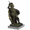Image 9 : Roman Soldier Bronze Statue on Marble Base