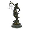 Image 9 : Blind Lady Justice Bronze Statue