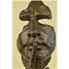 Image 2 : Man Hush Up Bronze Sculpture