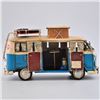 Image 2 : VW Blue and White Kombi with Roof Rack Model Car