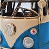 Image 3 : VW Blue and White Kombi with Roof Rack Model Car