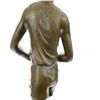 Image 8 : Hot Cast Rugged Rugby Player Bronze Sculpture Marble Base Statue Figure