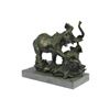 Image 2 : Elephant with Baby Wildlife Bronze Sculpture