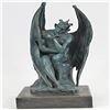 Image 3 : Green Patina Devil Bronze Sculpture