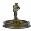 Image 3 : Hunter with Gun Ashtray Bronze Sculpture