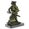 Image 2 : Pirate With Jewelry Chest and Sword Bronze Statue