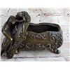 Image 7 : Old Filigree Jewelry Box Bronze Sculpture