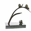 Image 2 : Snails on Branch Bronze Sculpture