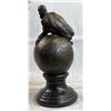 Image 8 : Nude Male Resting on Top of the World Bronze Sculpture
