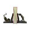 Image 1 : Two Playful Cat Bookends Bronze Sculpture