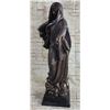 Image 5 : Virgin Mary Holy Statue Bronze Sculpture on Marble Base Statue