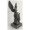 Image 1 : Beautiful Angel sits on Celestial Throne Bronze Sculpture