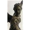 Image 2 : Beautiful Angel sits on Celestial Throne Bronze Sculpture