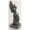 Image 3 : Beautiful Angel sits on Celestial Throne Bronze Sculpture