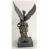 Image 4 : Beautiful Angel sits on Celestial Throne Bronze Sculpture