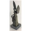 Image 6 : Beautiful Angel sits on Celestial Throne Bronze Sculpture