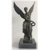 Image 8 : Beautiful Angel sits on Celestial Throne Bronze Sculpture